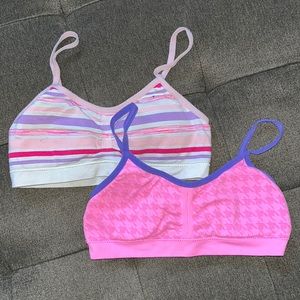 Girls Small Training Sports Bras with Removable iPads